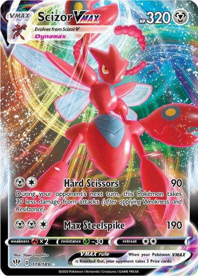 Scizor VMAX 119/189 — Darkness Ablaze