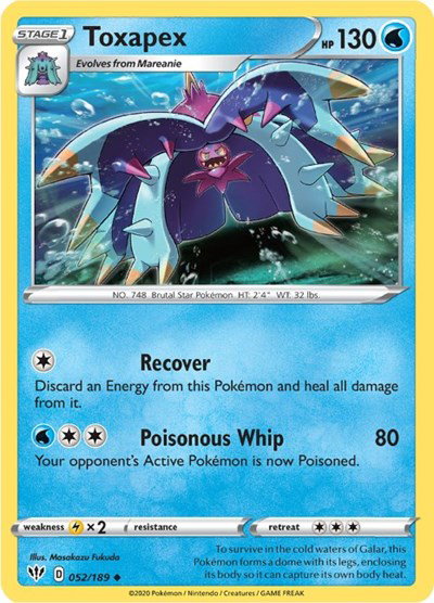 Toxapex 052/189 — Darkness Ablaze