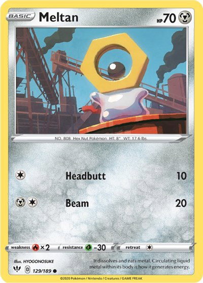 Meltan 129/189 — Darkness Ablaze