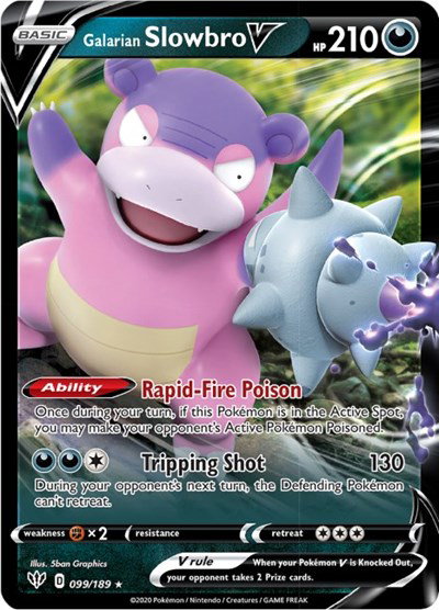 Galarian Slowbro V 099/189 — Darkness Ablaze