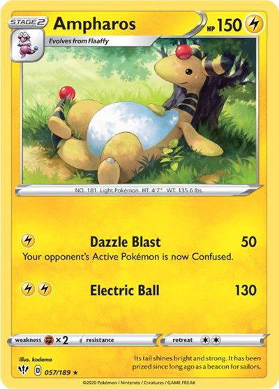 Ampharos 057/189 — Darkness Ablaze