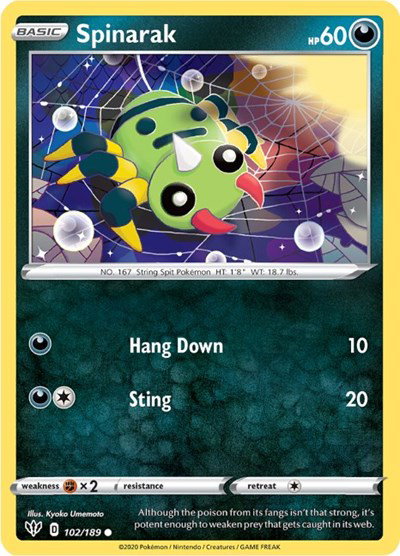 Spinarak 102/189 — Darkness Ablaze