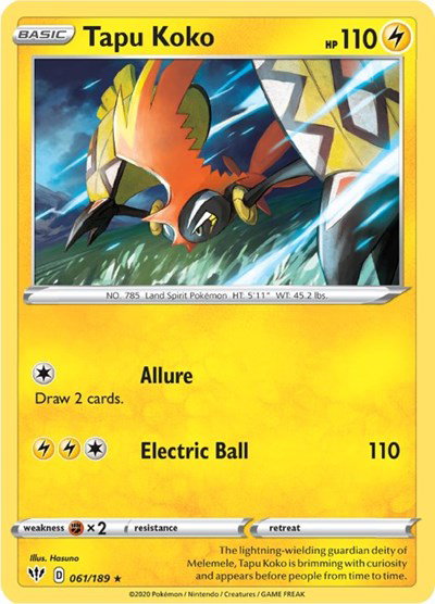 Tapu Koko 061/189 — Darkness Ablaze