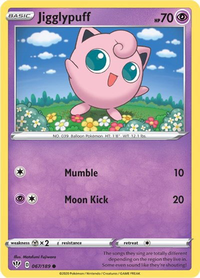 Jigglypuff 067/189 — Darkness Ablaze