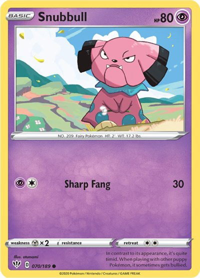 Snubbull 070/189 — Darkness Ablaze