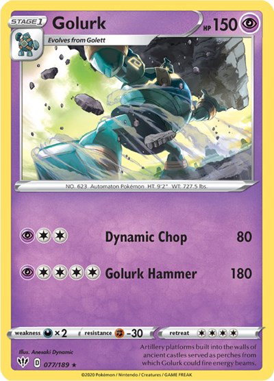 Golurk 077/189 — Darkness Ablaze