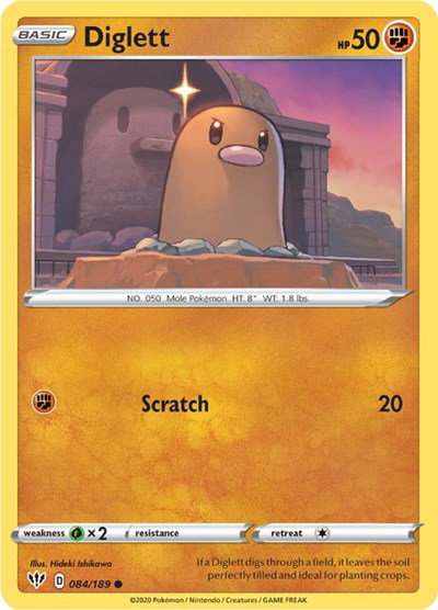 Diglett 084/189 — Darkness Ablaze
