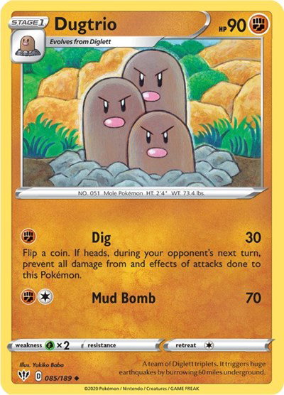 Dugtrio 085/189 — Darkness Ablaze
