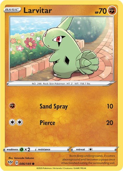 Larvitar 086/189 — Darkness Ablaze