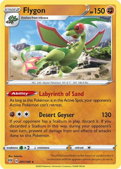 Flygon 091/189 — Darkness Ablaze