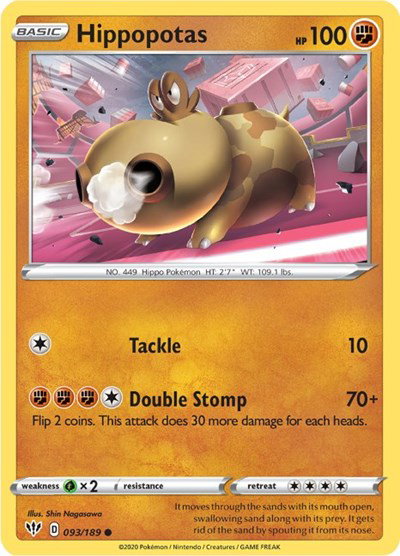 Hippopotas 093/189 — Darkness Ablaze