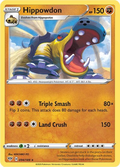 Hippowdon 094/189 — Darkness Ablaze