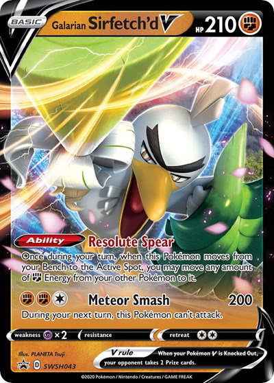 Galarian Sirfetch'd V SWSH043 — Sword & Shield Promo