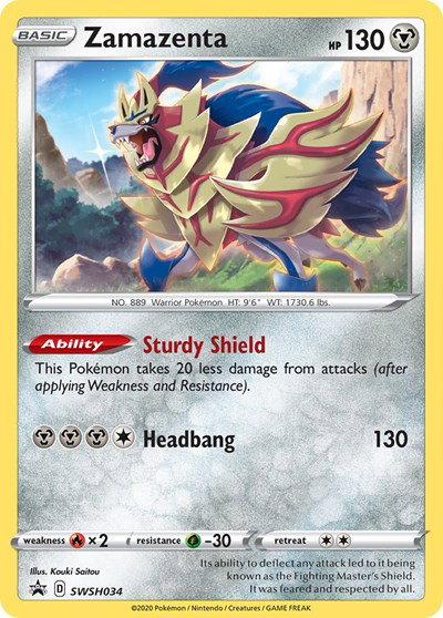 Zamazenta SWSH034 — Sword & Shield Promo