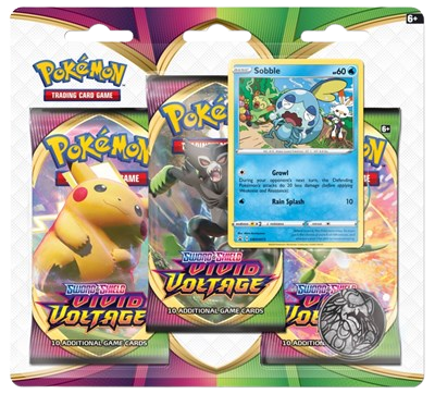 Vivid Voltage 3 Pack Blister [Sobble] 