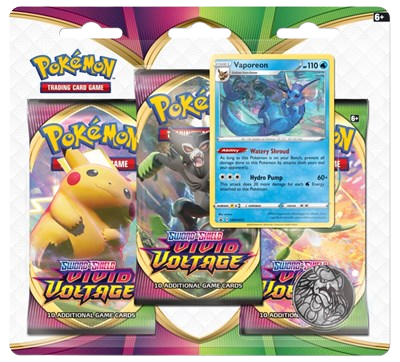 Vivid Voltage 3 Pack Blister [Vaporeon]