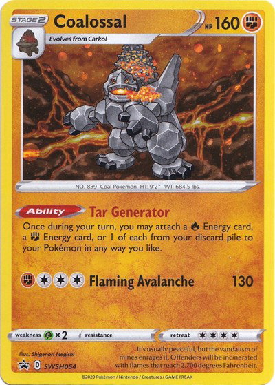 Coalossal SWSH054 — Sword & Shield Promo