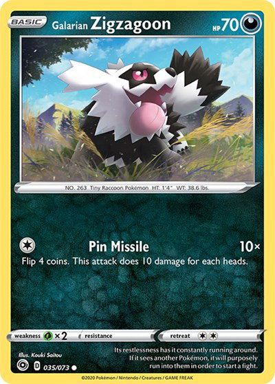 Galarian Zigzagoon 35/73 — Champion's Path