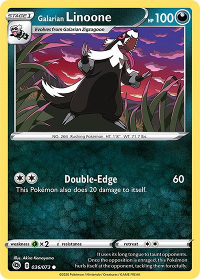 Galarian Linoone 36/73 — Champion's Path