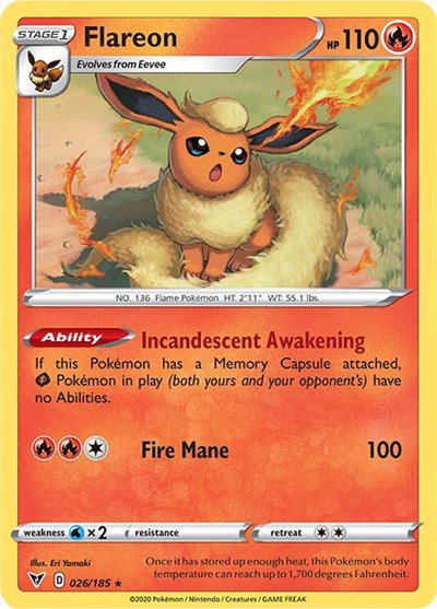 Flareon 026/185 — Vivid Voltage