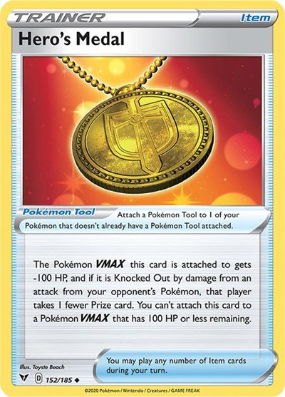 Hero's Medal 152/185 — Vivid Voltage