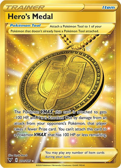 Hero's Medal (Secret) 201/185 — Vivid Voltage