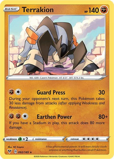 Terrakion 092/185 — Vivid Voltage