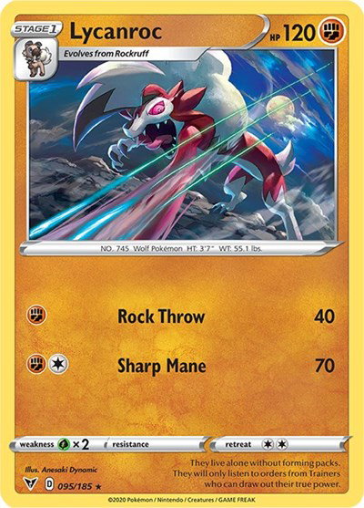 Lycanroc 095/185 — Vivid Voltage