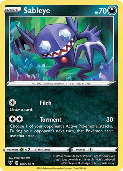 Sableye 105/185 — Vivid Voltage