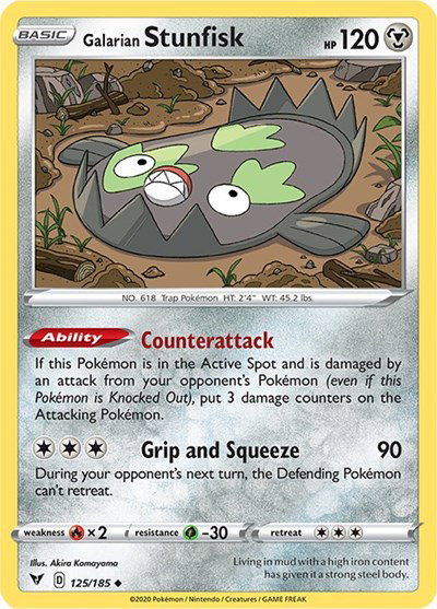 Galarian Stunfisk 125/185 — Vivid Voltage