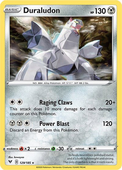 Duraludon 129/185 — Vivid Voltage