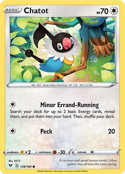 Chatot 139/185 — Vivid Voltage
