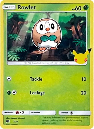 pokemon 25th anniversary mcdonalds card list McDonald's 25th Anniversary Pokemon Card Set List
