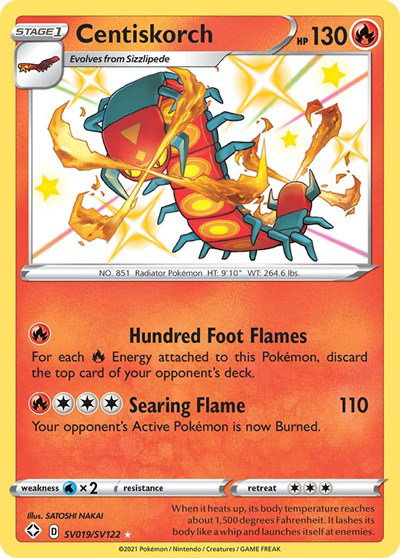 Centiskorch SV019/SV122 — Shining Fates: Shiny Vault