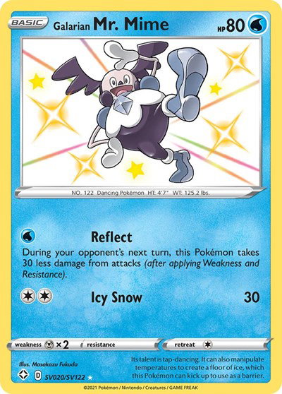 Galarian Mr. Mime SV020/SV122 — Shining Fates: Shiny Vault