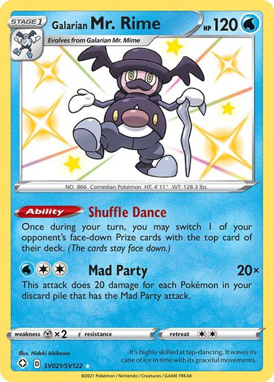 Galarian Mr. Rime SV021/SV122 — Shining Fates: Shiny Vault
