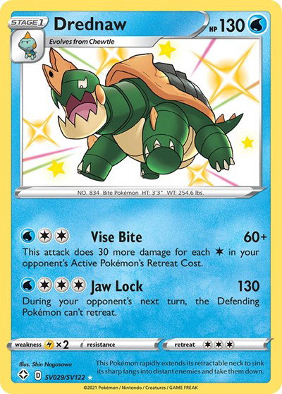 Drednaw SV029/SV122 — Shining Fates: Shiny Vault