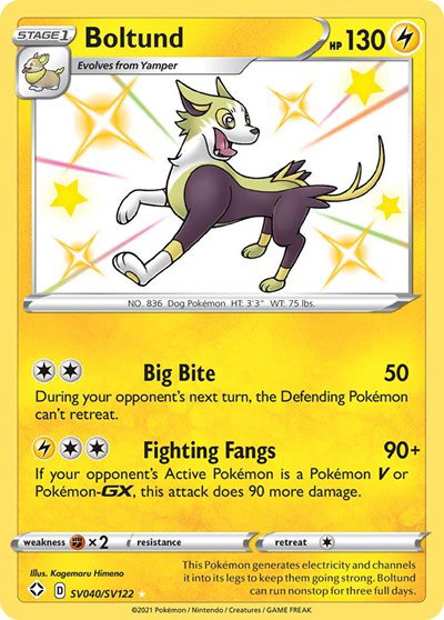 Boltund SV040/SV122 — Shining Fates: Shiny Vault