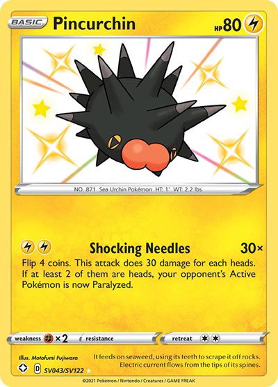 Pincurchin SV043/SV122 — Shining Fates: Shiny Vault