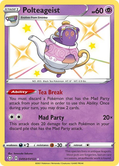 Polteageist SV053/SV122 — Shining Fates: Shiny Vault