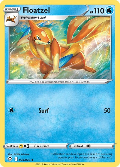 Floatzel 023/072 — Shining Fates