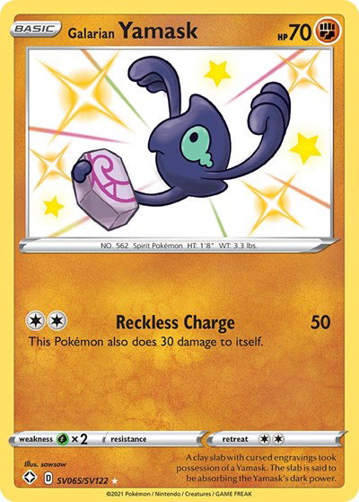Galarian Yamask SV065/SV122 — Shining Fates: Shiny Vault