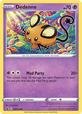 Dedenne SWSH080 — Sword & Shield Promo