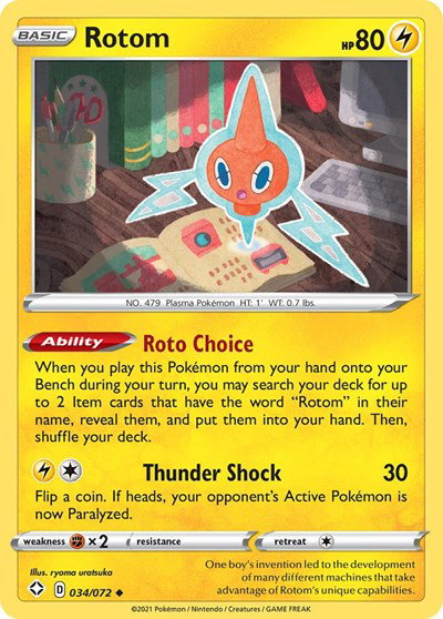 Rotom 034/072 — Shining Fates