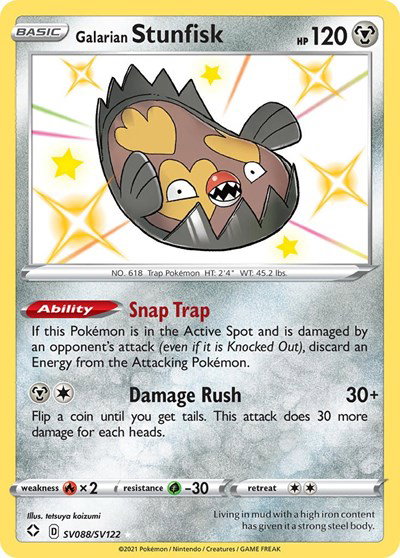 Galarian Stunfisk SV088/SV122 — Shining Fates: Shiny Vault