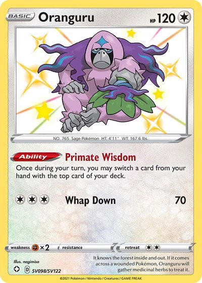 Oranguru SV098/SV122 — Shining Fates: Shiny Vault