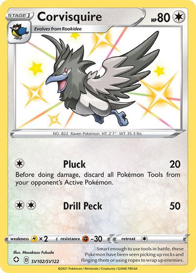 Corvisquire SV102/SV122 — Shining Fates: Shiny Vault