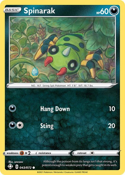 Spinarak 043/072 — Shining Fates