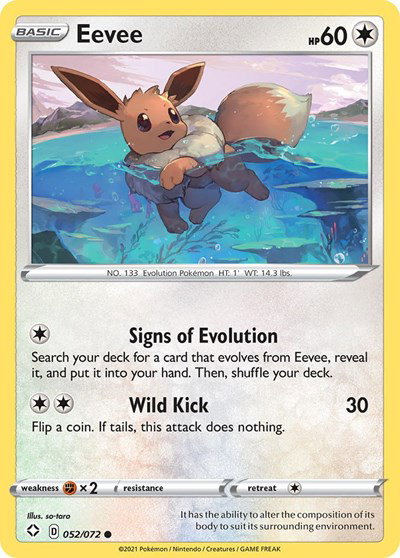 Eevee 052/072 — Shining Fates