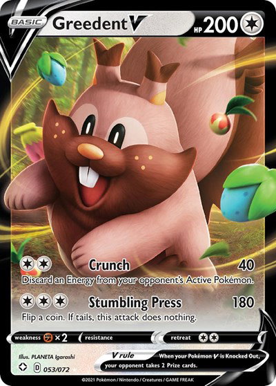 Greedent V 053/072 — Shining Fates